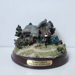 Thomas Kinkade Heathers Hutch Cottage Lighted House Hawthorne Village Lights Up